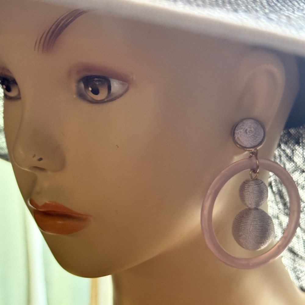 Sugarfix by BAUBLEBAR   Lavender/ purple  Hoop Dangling Earrings